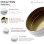 Mini Pack 24 Pack Tins 4 oz Shallow Round Tins with Solid Slip Lids Empty Tin Containers Cosmetics Tins Party Favors Tins and Food Storage Containers (White)