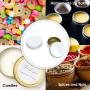Mini Pack 24 Pack Tins 4 oz Shallow Round Tins with Solid Slip Lids Empty Tin Containers Cosmetics Tins Party Favors Tins and Food Storage Containers (White)