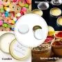 Mini Pack 24 Pack Tins 4 oz Shallow Round Tins with Solid Slip Lids Empty Tin Containers Cosmetics Tins Party Favors Tins and Food Storage Containers (White)