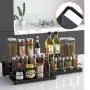 Multi-layer 3 Tier Ladder Spice Rack, Metal Spice Rack Organizer, adjustable stepper and draws. Compact design