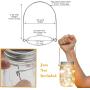 Mason Jar Fairy Lights Lids (White, 6)