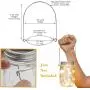 Mason Jar Fairy Lights Lids (White, 6) Mason Jar Fairy Lights Lids (White, 6)