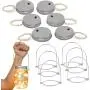 Mason Jar Fairy Lights Lids (White, 6) Mason Jar Fairy Lights Lids (White, 6)