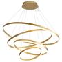 Golden Round LED Chandelier,120w 9000-10800lm Acrylic Pendant Light 3 Rings Acrylic Chandelier Adjustable Height Circular Ceiling Light for Hallway Dining Room Bedroom Warm White 20+40+60+80cm Golden Round LED Chandelier,120w 9000-10800lm Acrylic Pendant Light 3 Rings Acrylic Chandelier Adjustable Height Circular Ceiling Light for Hallway Dining Room Bedroom Warm White 20+40+60+80cm