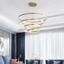 Golden Round LED Chandelier,120w 9000-10800lm Acrylic Pendant Light 3 Rings Acrylic Chandelier Adjustable Height Circular Ceiling Light for Hallway Dining Room Bedroom Warm White 20+40+60+80cm Golden Round LED Chandelier,120w 9000-10800lm Acrylic Pendant Light 3 Rings Acrylic Chandelier Adjustable Height Circular Ceiling Light for Hallway Dining Room Bedroom Warm White 20+40+60+80cm