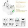 Universal International Travel Adapter Kit with 6A 2 USB Ports - UK, US, AU, Europe All in One Plug Adapter - Over 150 Countries & USB Power Adapter for iPhone, Android, All USB Devices