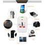 Universal International Travel Adapter Kit with 6A 2 USB Ports - UK, US, AU, Europe All in One Plug Adapter - Over 150 Countries & USB Power Adapter for iPhone, Android, All USB Devices Universal International Travel Adapter Kit with 6A 2 USB Ports - UK, US, AU, Europe All in One Plug Adapter - Over 150 Countries & USB Power Adapter for iPhone, Android, All USB Devices