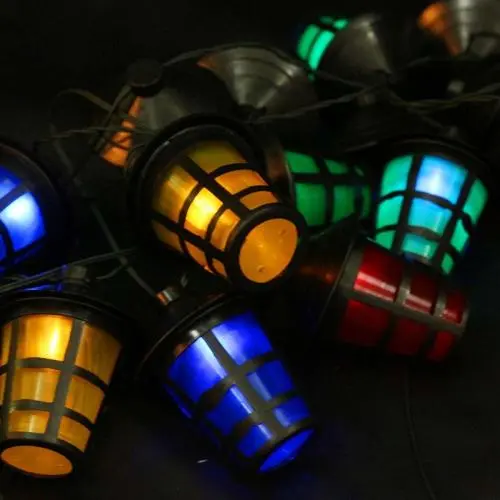Lantern Solar String Lights, 19.7ft 20 LED Colorful Lamps, Gift Outdoor ...